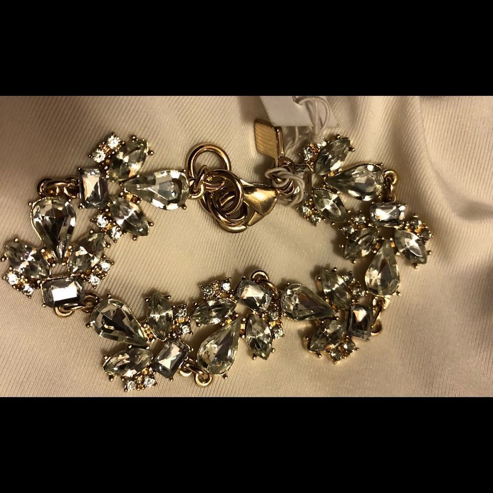 COPY - Banana Republic gold tone faux diamond bracelet retail $29.99 NWT